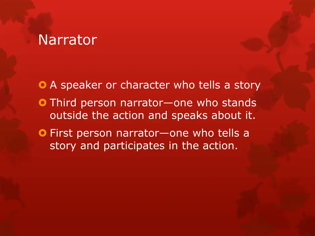 narrator