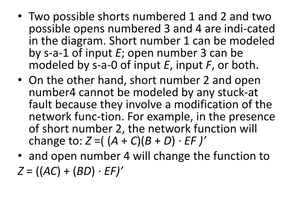 two possible shorts numbered