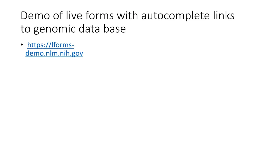 demo of live forms with autocomplete links