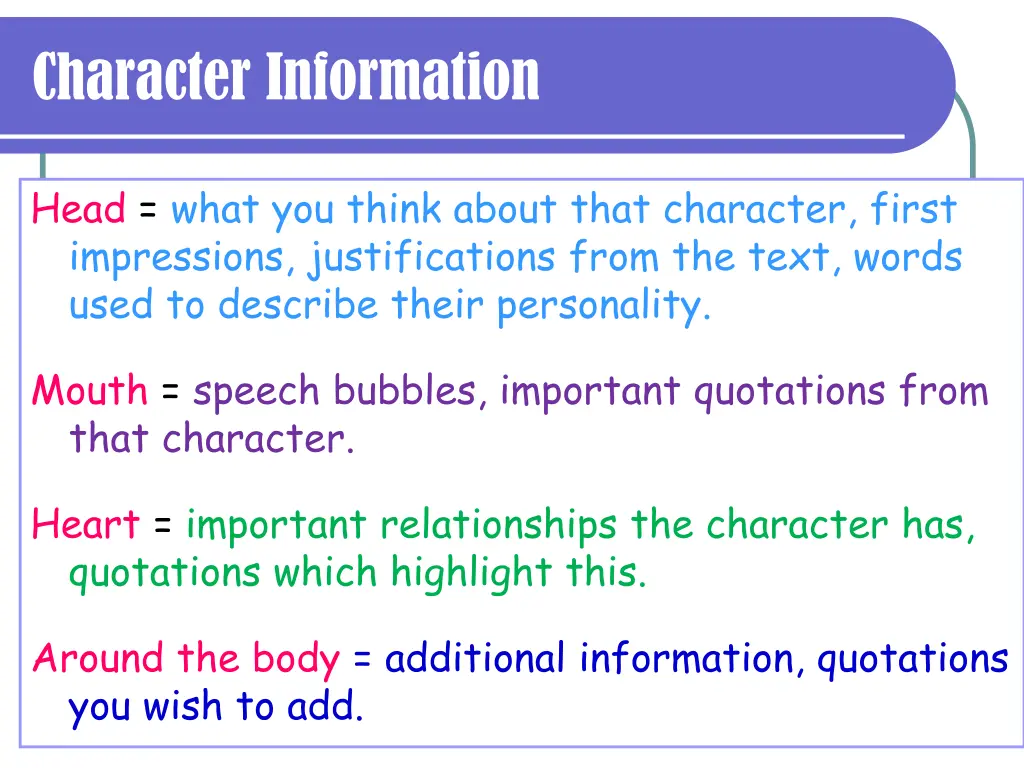 character information