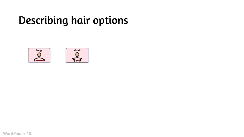 describing hair options