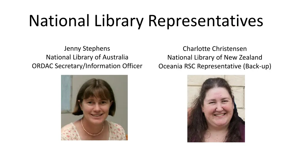 national library representatives