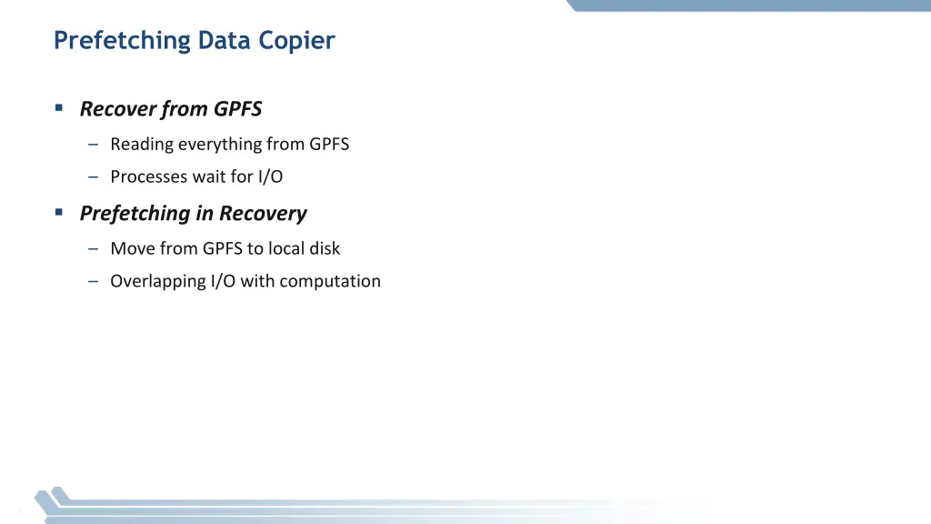 prefetching data copier