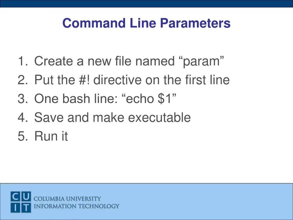 command line parameters 2