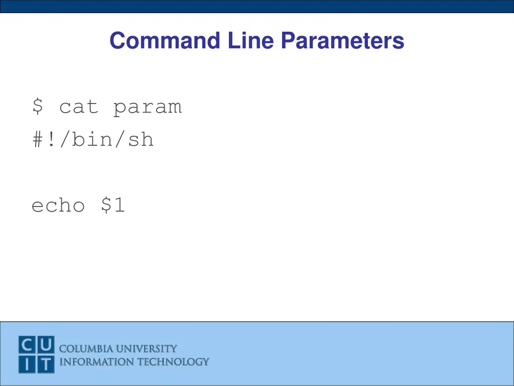 command line parameters 3