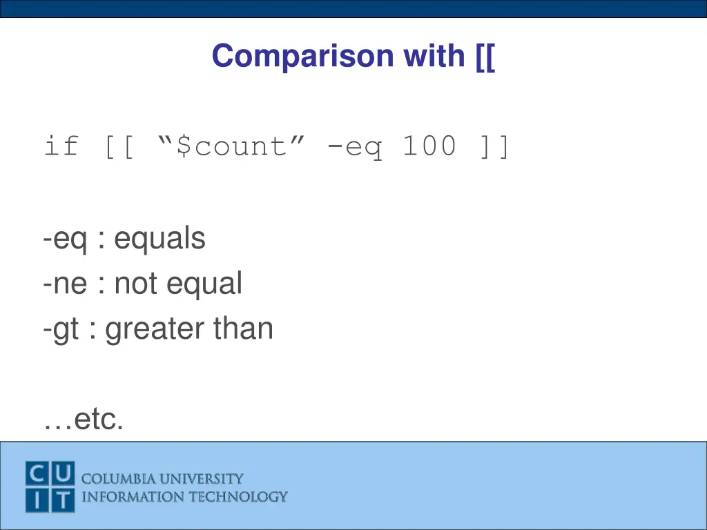 comparison with