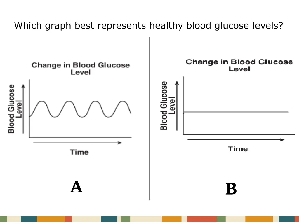 which graph best represents healthy blood glucose