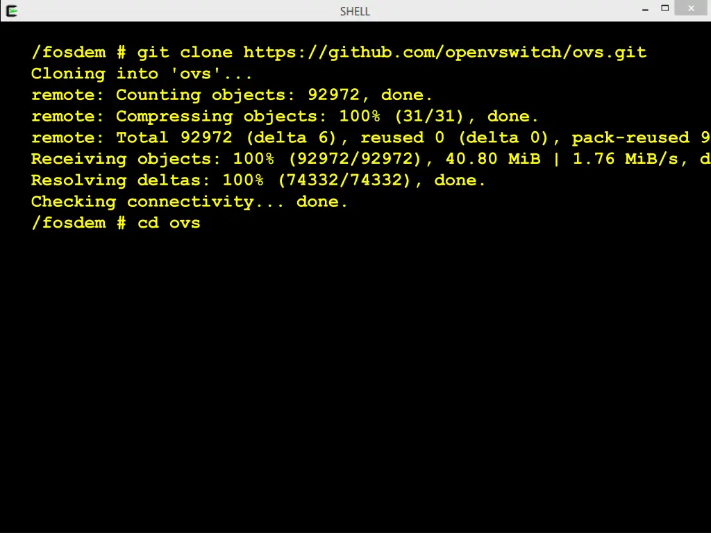 fosdem git clone https github com openvswitch 1