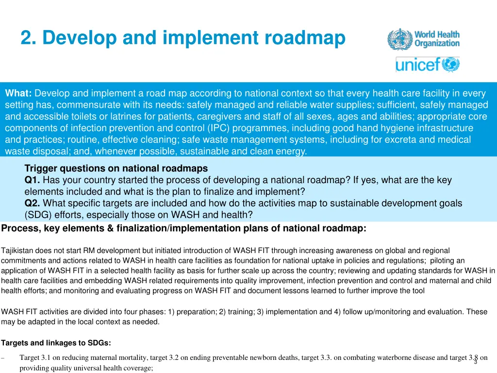 2 develop and implement roadmap