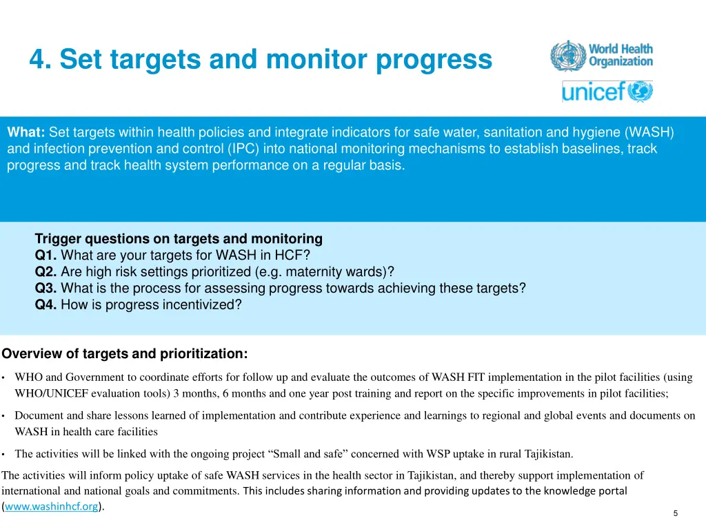 4 set targets and monitor progress