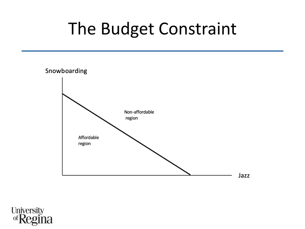 the budget constraint 1