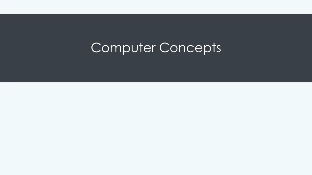 computer concepts