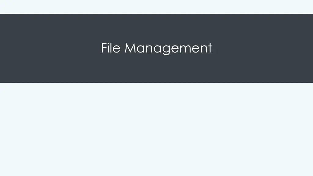 file management