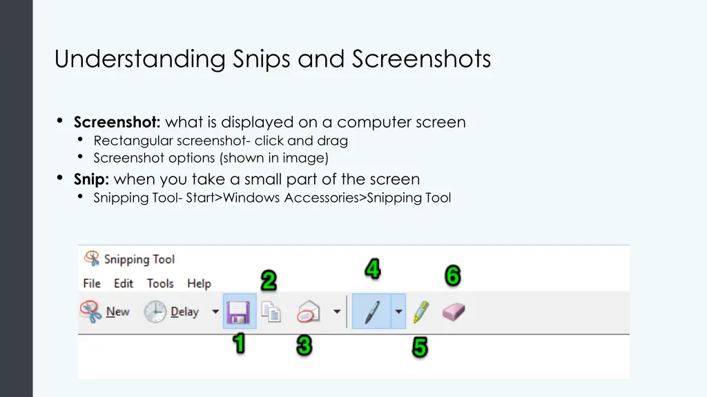 understanding snips and screenshots