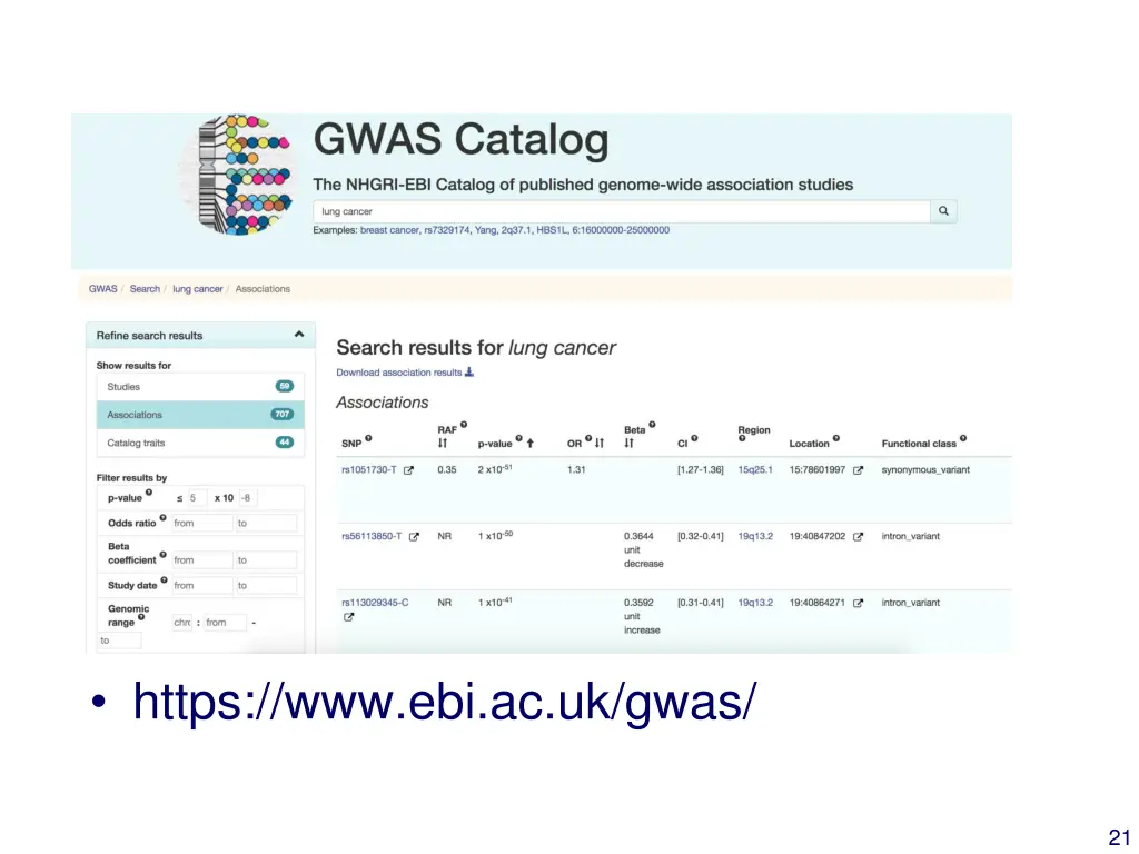 https www ebi ac uk gwas