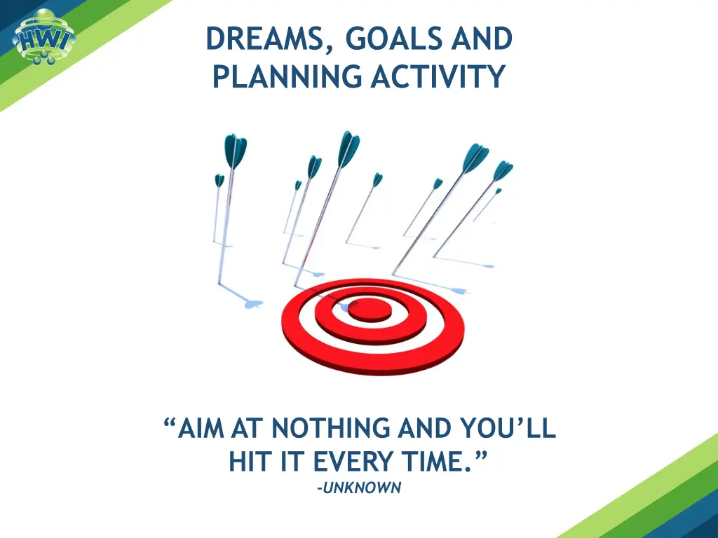 dreams goals and planning activity