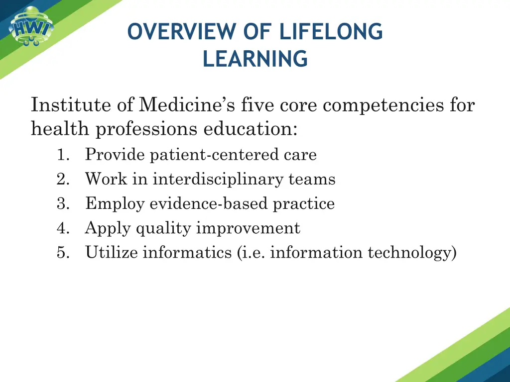 overview of lifelong learning