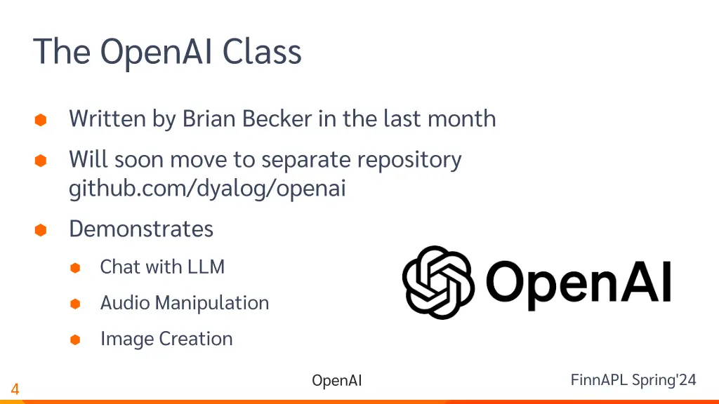 the openai class