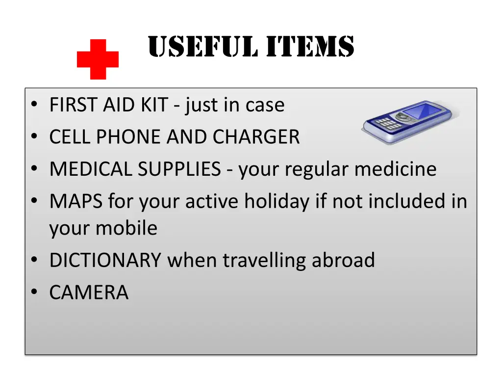 useful items