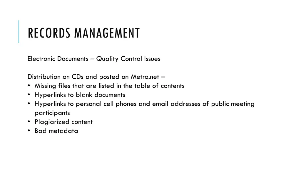 records management