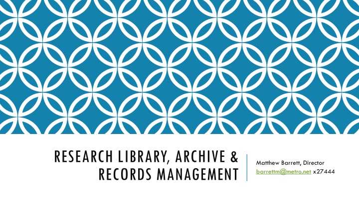 research library archive records management