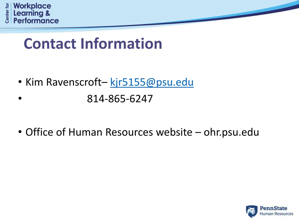 contact information