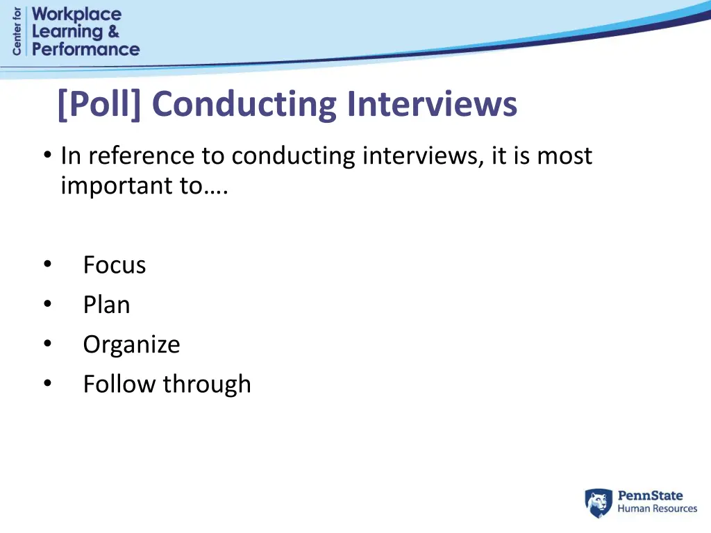 poll conducting interviews in reference