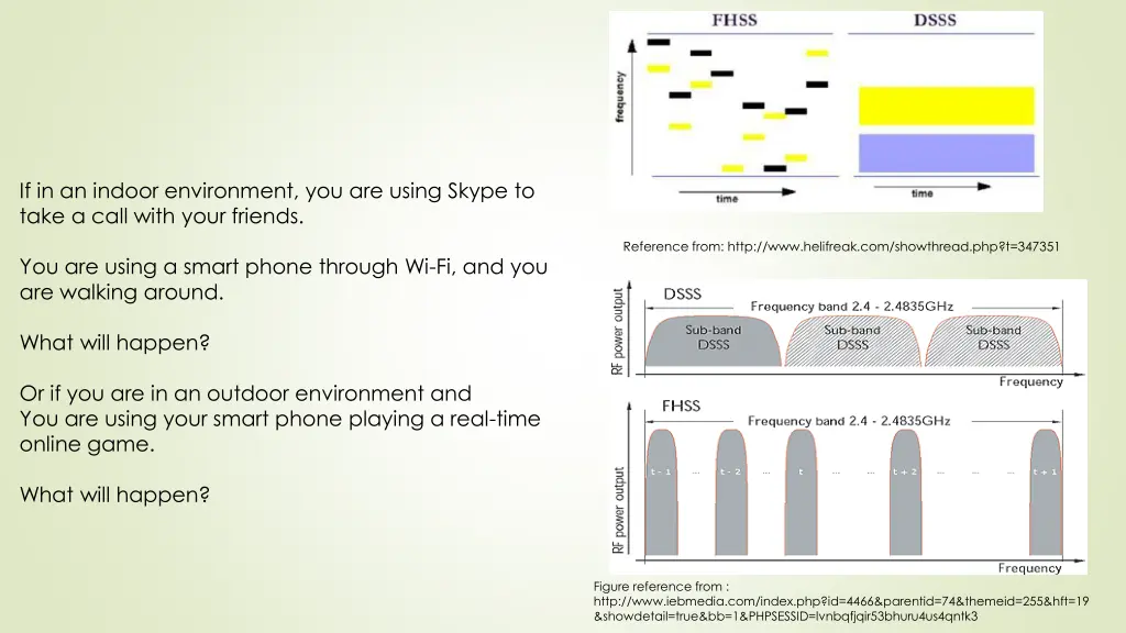 if in an indoor environment you are using skype