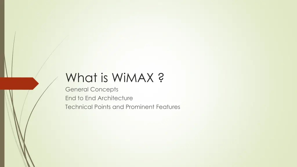 what is wimax general concepts