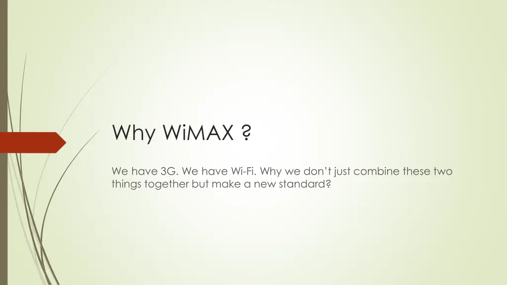 why wimax