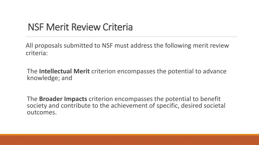 nsf merit review criteria nsf merit review