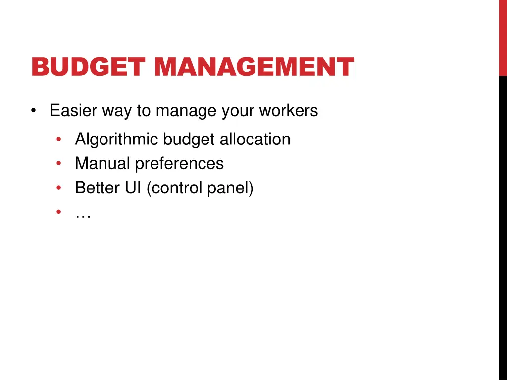 budget management