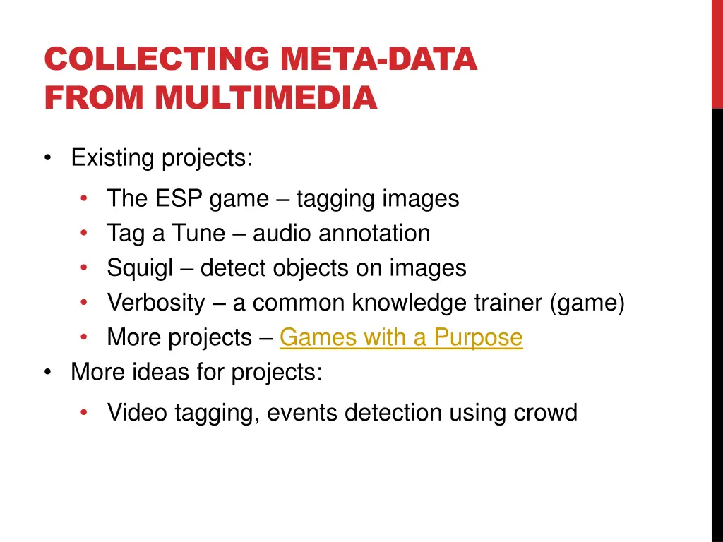 collecting meta data from multimedia