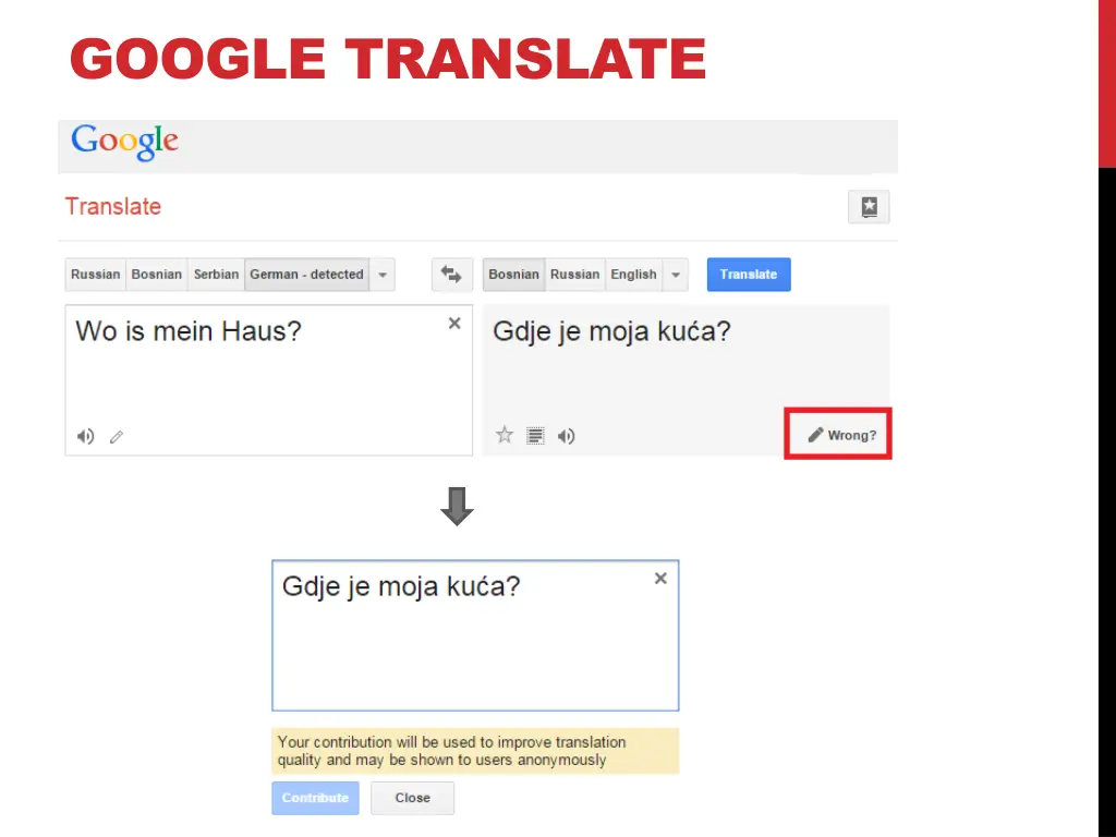 google translate