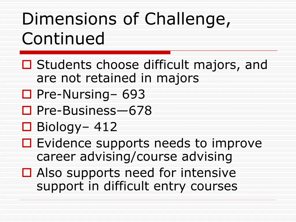 dimensions of challenge continued 1