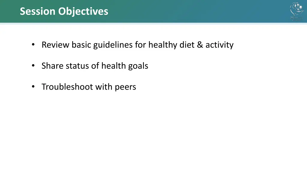 session objectives