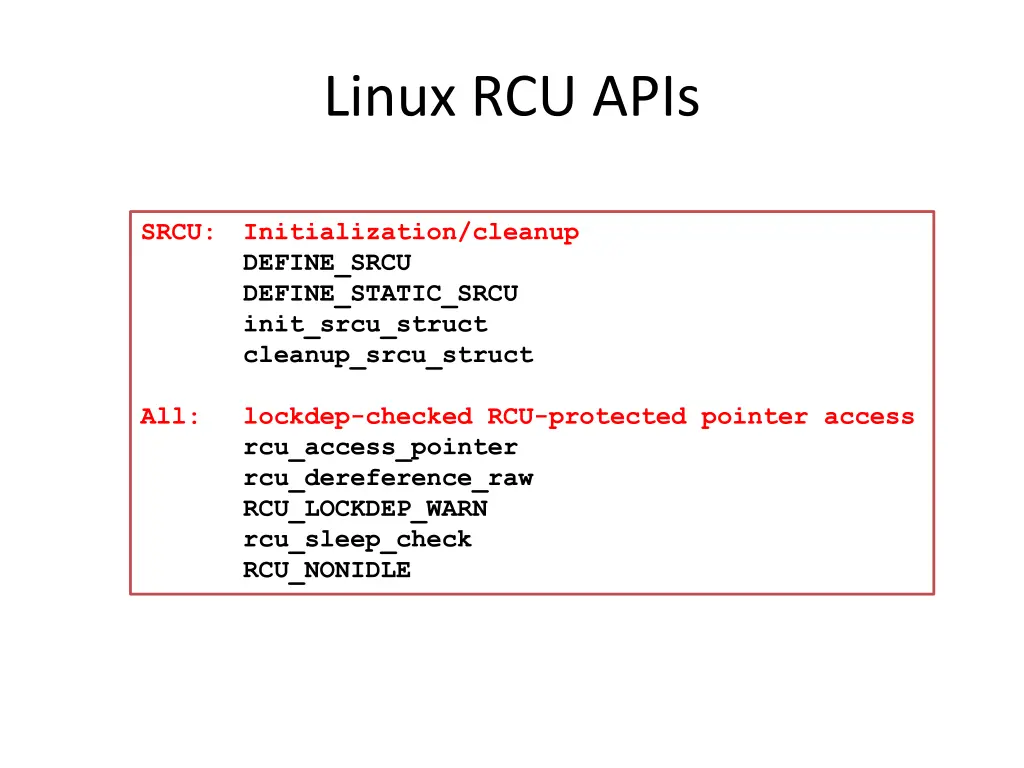 linux rcu apis 3