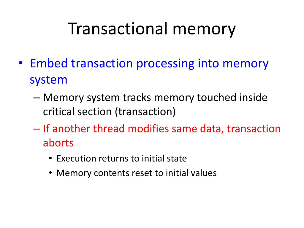 transactional memory