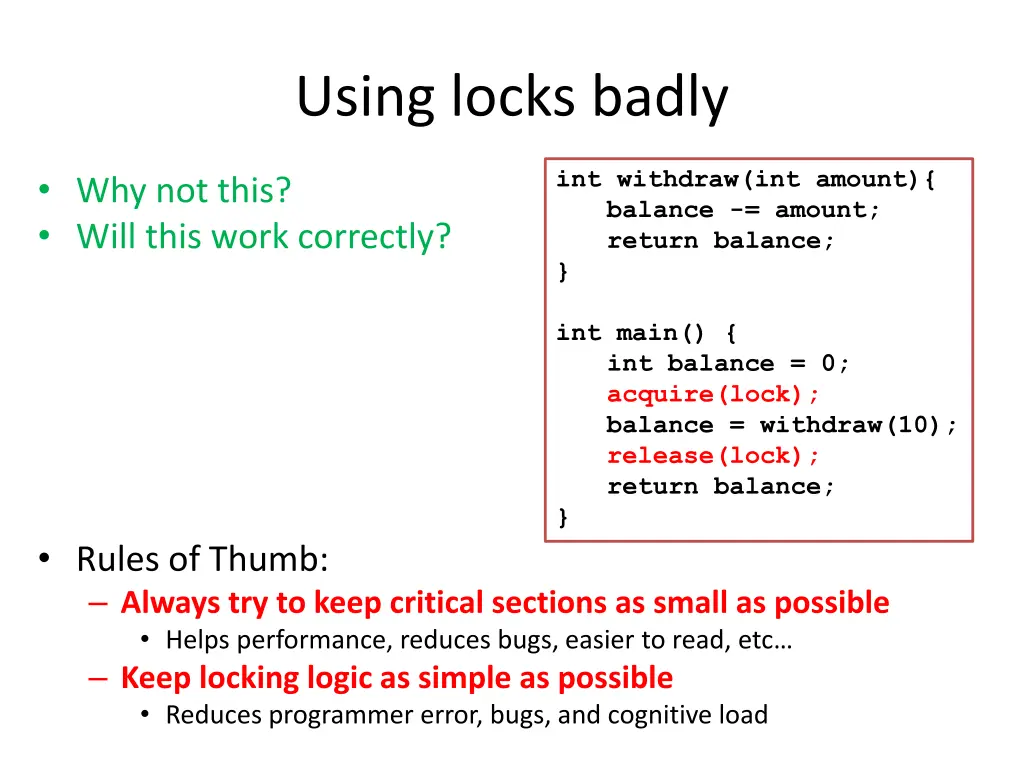 using locks badly 1