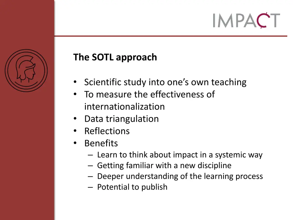 the sotl approach