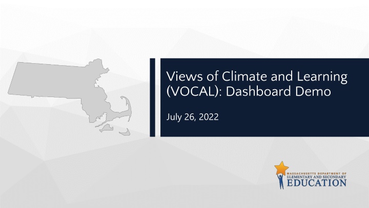 views of climate and learning vocal dashboard demo