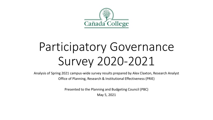 participatory governance survey 2020 2021