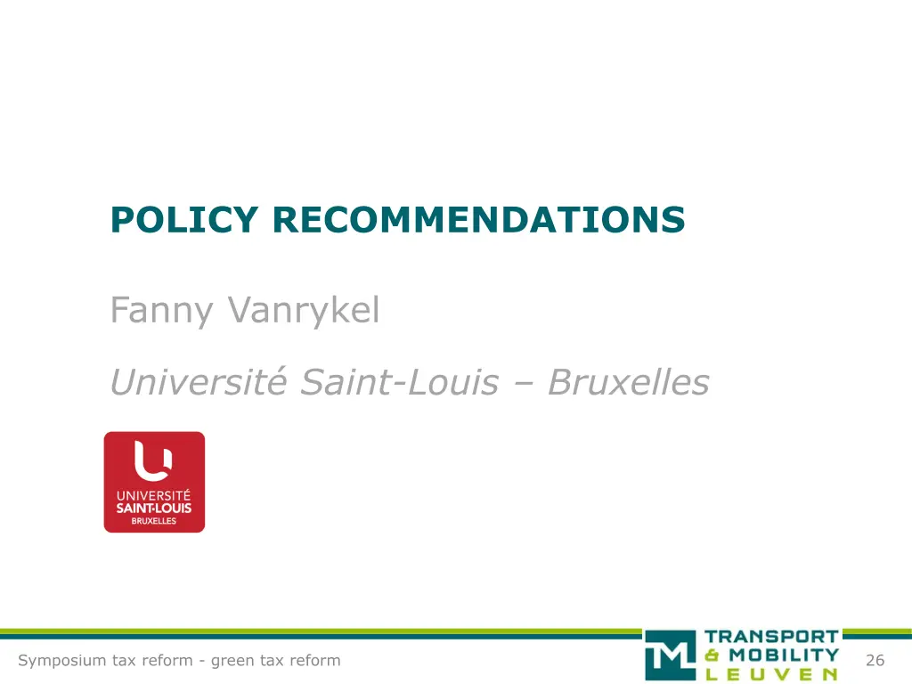 policy recommendations