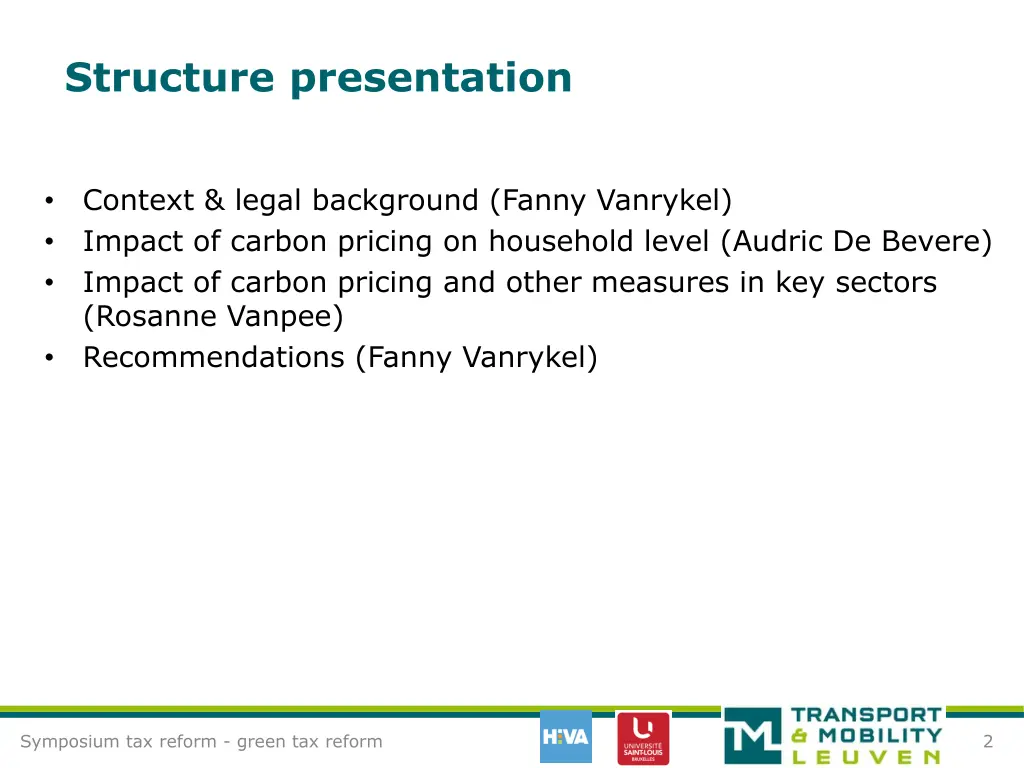 structure presentation