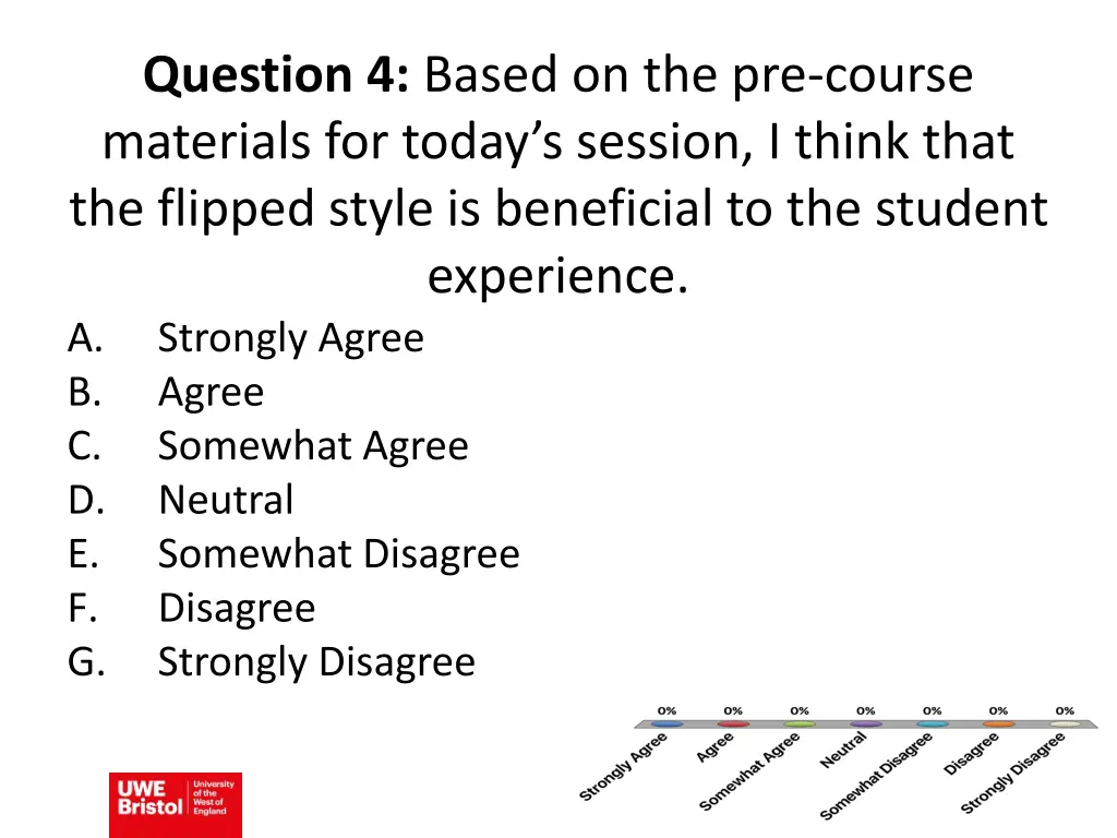 question 4 based on the pre course materials