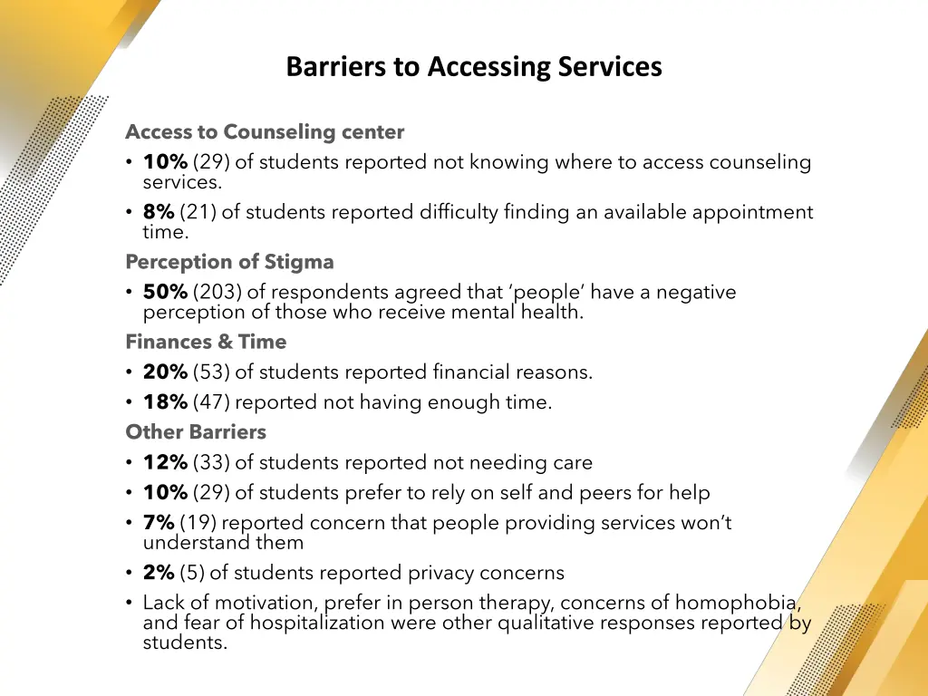 barriers to accessing services 1