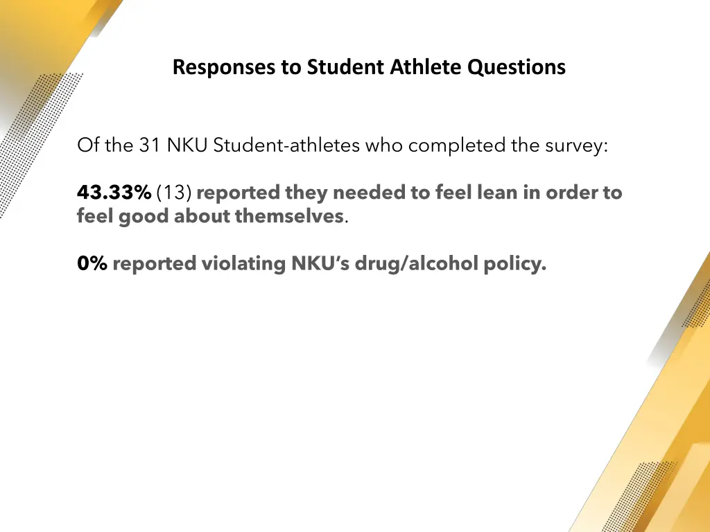 responses to student athlete questions