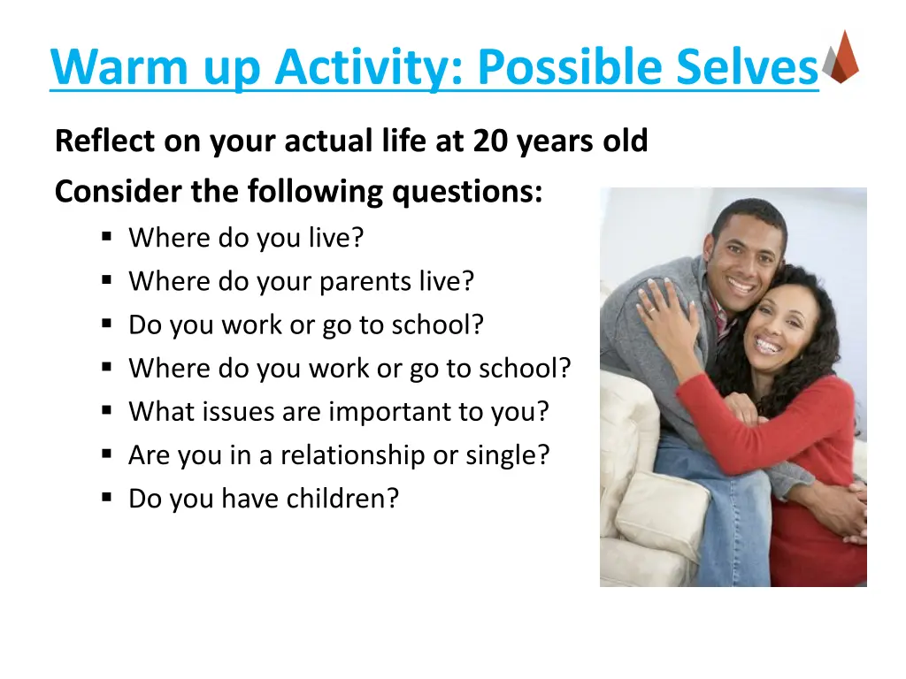 warm up activity possible selves 1