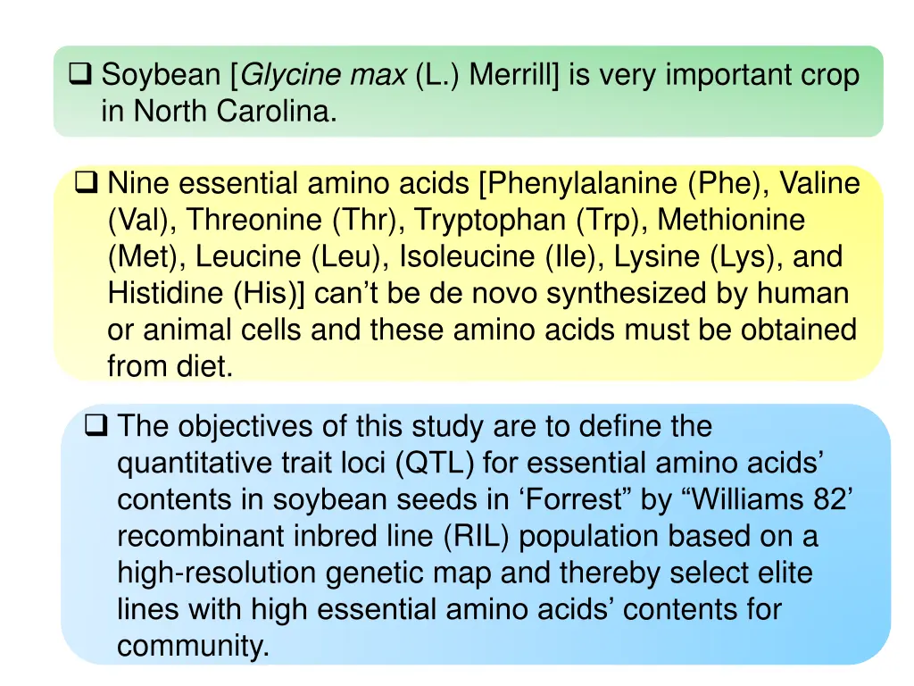 soybean glycine max l merrill is very important