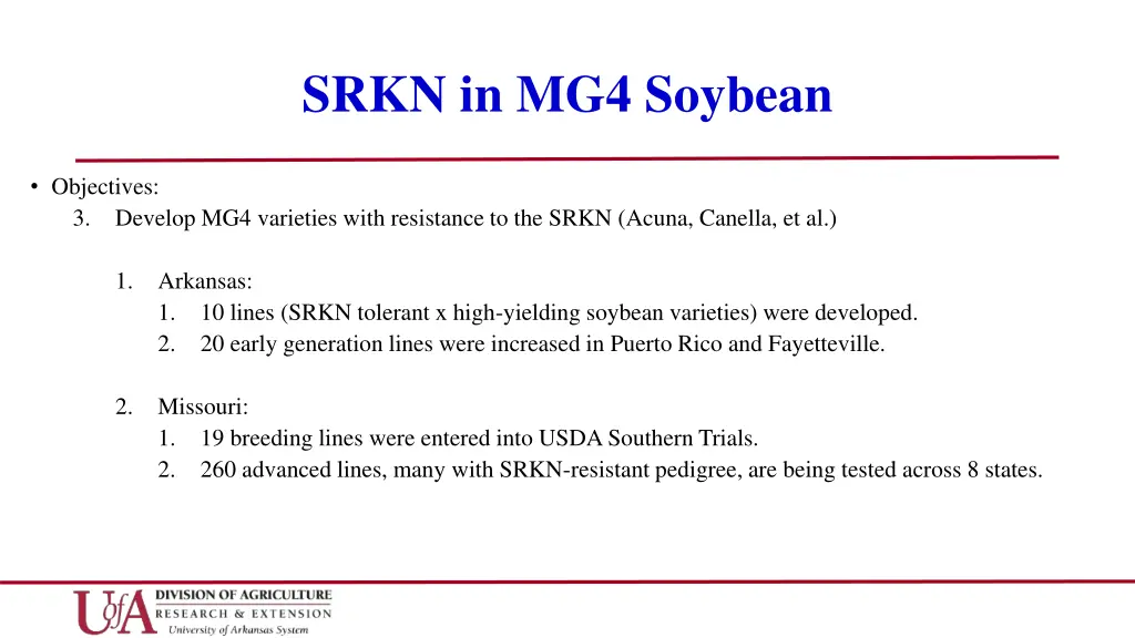 srkn in mg4 soybean 2